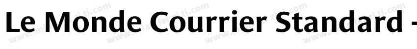 Le Monde Courrier Standard - Bold字体转换
